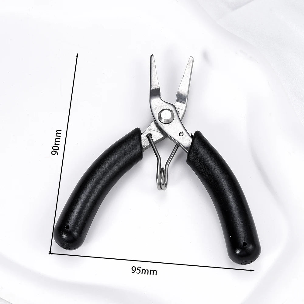 Stainless Steel Mini Needle Nose Pliers Curved Nose Pliers Jewelry Making Hand Tool Pliers for DIY Bracelet Jewelry Making Tools