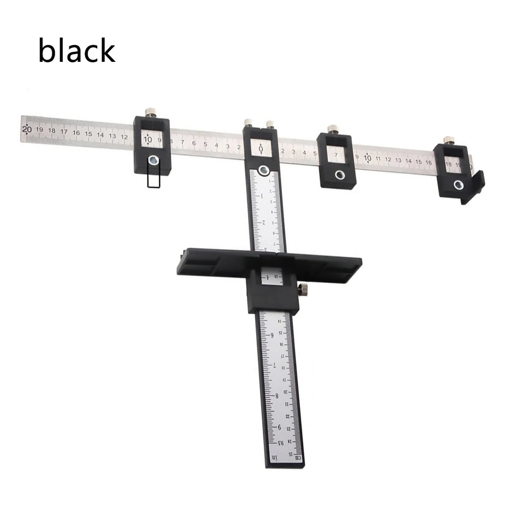 Adjustable Cabinet Hardware Jig Tool - Alignment & Positioning for Precise Drilling,Dowelling and Installation