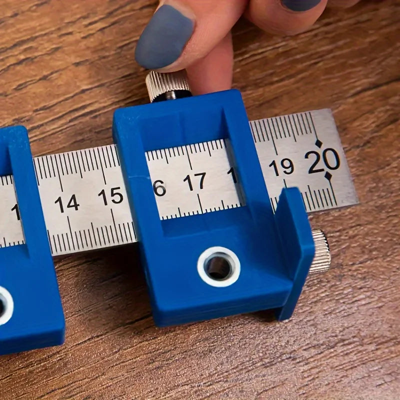 Adjustable Cabinet Hardware Jig Tool - Alignment & Positioning for Precise Drilling,Dowelling and Installation