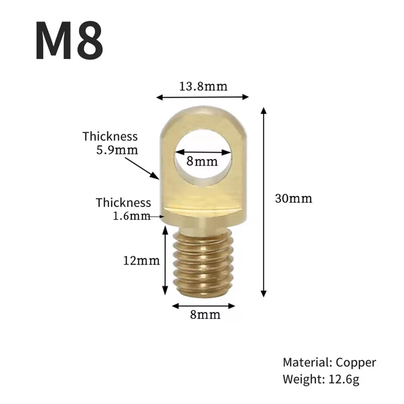 10 copper pillar screws, hardware can be DIY by hand, hand tools, copper accessories