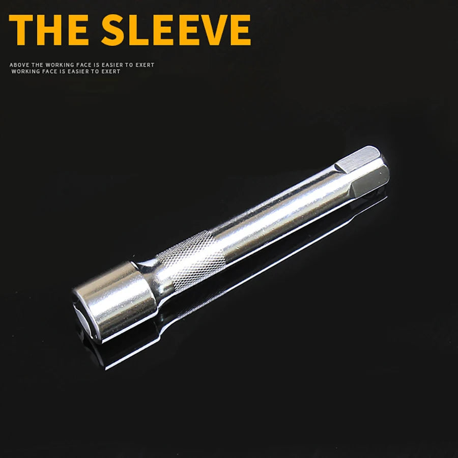 Wrench Socket Set With Extension Rod Hardware Car Boat Motorcycle Bicycle Repairing Tool Auto Repair Tools Short Socket Ratchet
