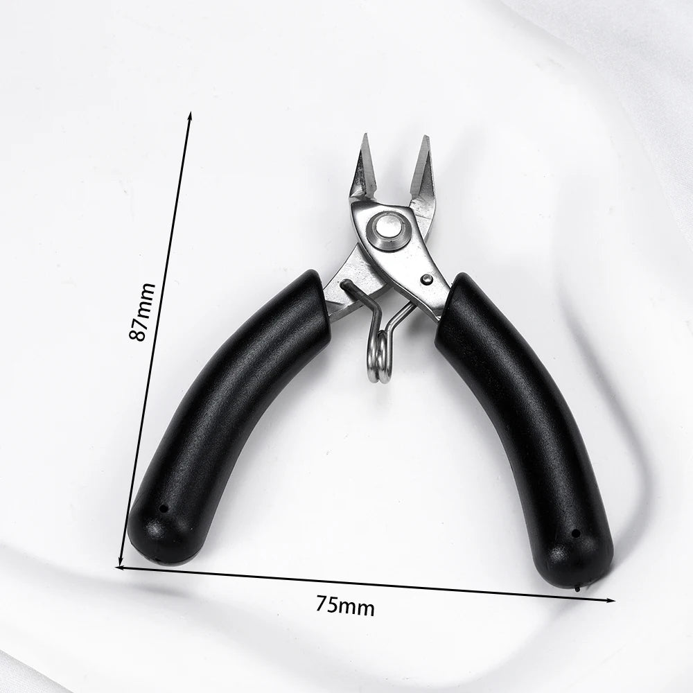 Stainless Steel Mini Needle Nose Pliers Curved Nose Pliers Jewelry Making Hand Tool Pliers for DIY Bracelet Jewelry Making Tools